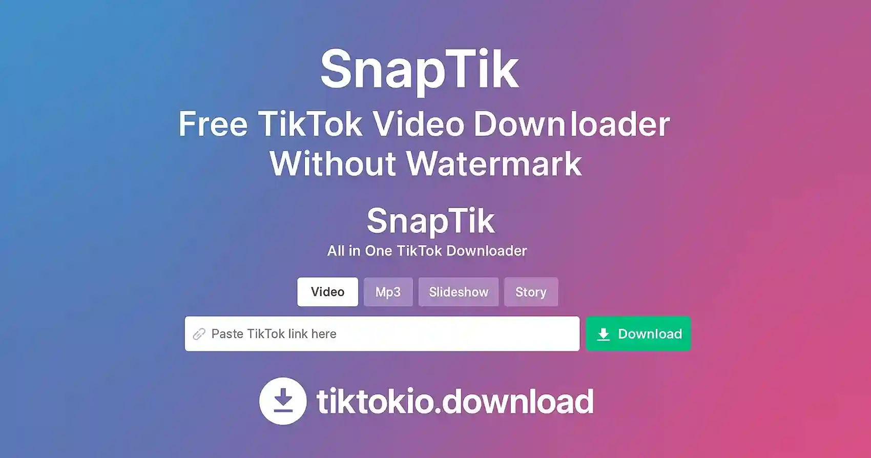 Snaptik - Pengunduh Video TikTok Gratis Tanpa Watermark