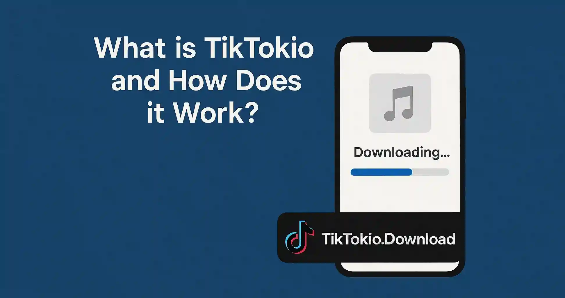 TikTokio යනු කුමක්ද සහ එය ක්‍රියා කරන්නේ කෙසේද?